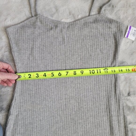 NWOT Grey Lab Thin Straps Ribbed Fitted Bodycon Mini Dress Size M - Picture 7 of 8